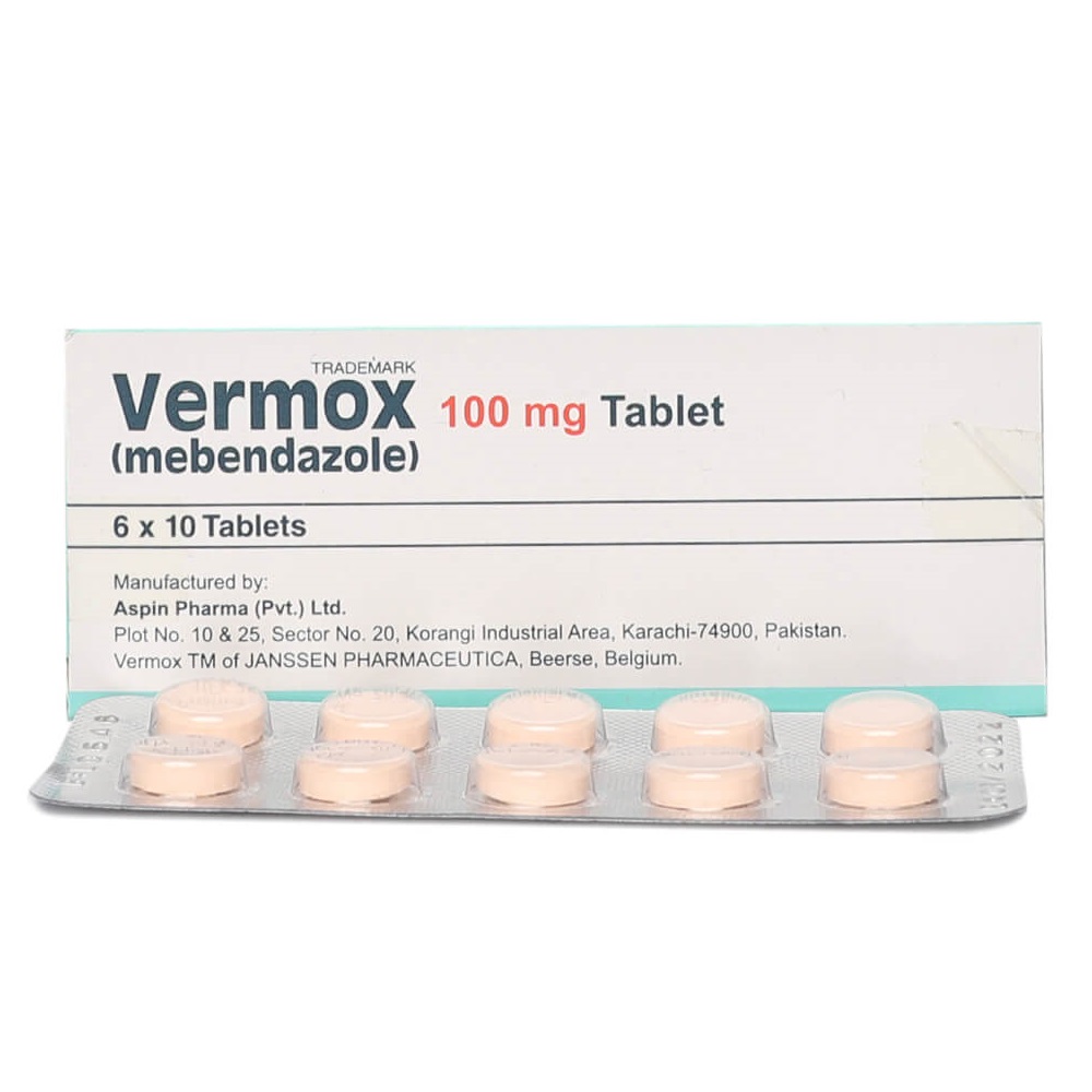 Kaufen Sie Vermox (Mebendazol) 100mg